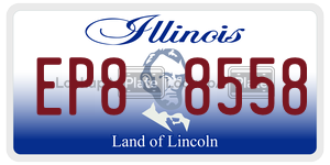 EP88558  license plate in IL