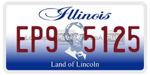 EP95125  license plate in IL