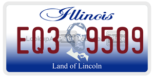 EQ39509 license plate in Illinois