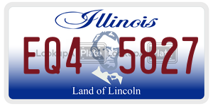 EQ45827 license plate in Illinois