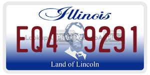 EQ49291 license plate in Illinois