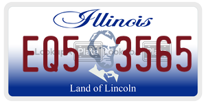 EQ53565  license plate in IL