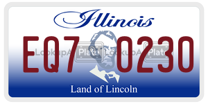 EQ70230  license plate in IL