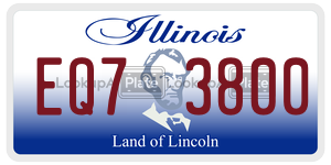 EQ73800  license plate in IL