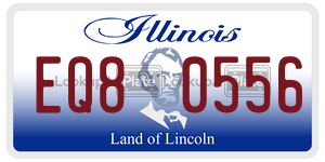 EQ80556  license plate in IL