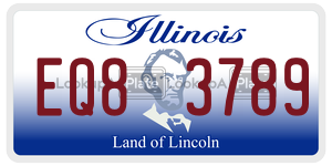 EQ83789  license plate in IL