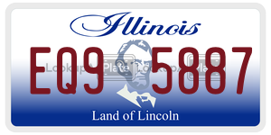 EQ95887 license plate in Illinois