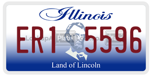 ER15596  license plate in IL