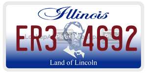 ER34692  license plate in IL