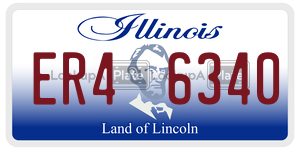 ER46340  license plate in IL