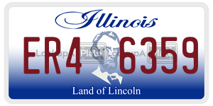 ER46359 license plate in Illinois