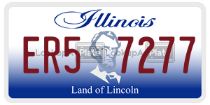 ER57277 license plate in Illinois