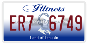 ER76749  license plate in IL