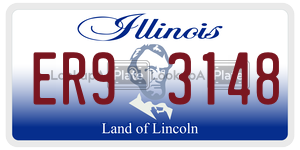 ER93148  license plate in IL