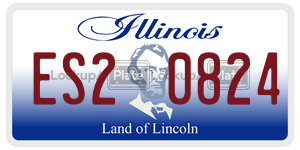 ES20824 license plate in Illinois