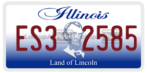 ES32585  license plate in IL