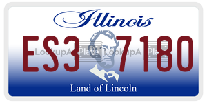 ES37180  license plate in IL