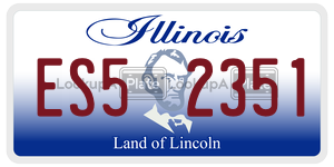 ES52351 license plate in Illinois