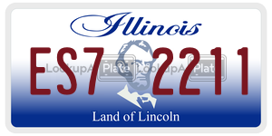 ES72211  license plate in IL