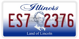 ES72376  license plate in IL