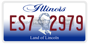 ES72979 license plate in Illinois