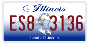 ES83136  license plate in IL