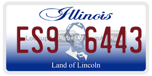 ES96443  license plate in IL