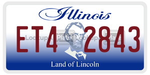 ET42843  license plate in IL