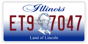ET97047  license plate in IL