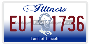 EU11736  license plate in IL