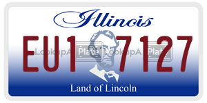 EU17127  license plate in IL