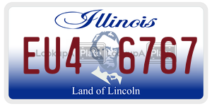EU46767 license plate in Illinois