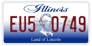 EU50749  license plate in IL