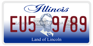EU59789  license plate in IL
