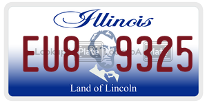 EU89325  license plate in IL