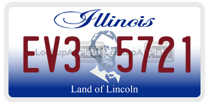 EV35721 license plate in Illinois