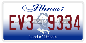 EV39334  license plate in IL