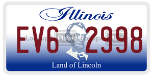 EV62998 license plate in Illinois