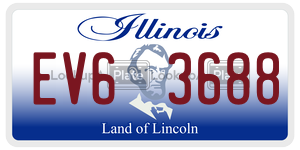 EV63688  license plate in IL