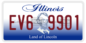 EV69901 license plate in Illinois