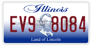 EV98084 license plate in Illinois