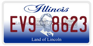 EV98623  license plate in IL