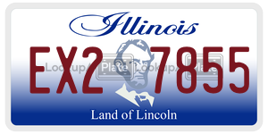 EX27855 license plate in Illinois