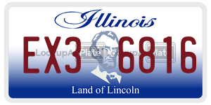 EX36816  license plate in IL