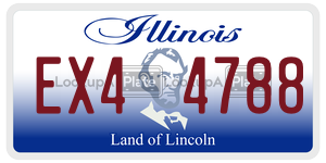 EX44788  license plate in IL