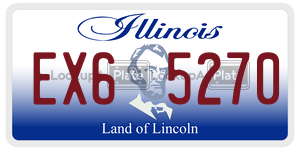 EX65270  license plate in IL