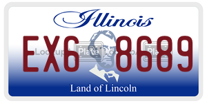 EX68689  license plate in IL