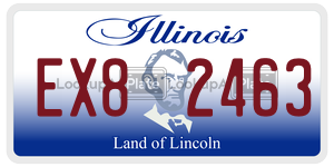 EX82463  license plate in IL