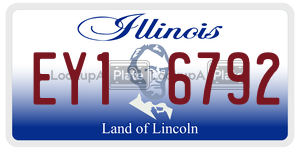 EY16792  license plate in IL