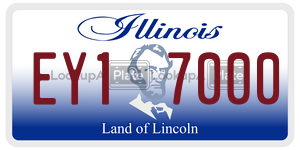 EY17000  license plate in IL
